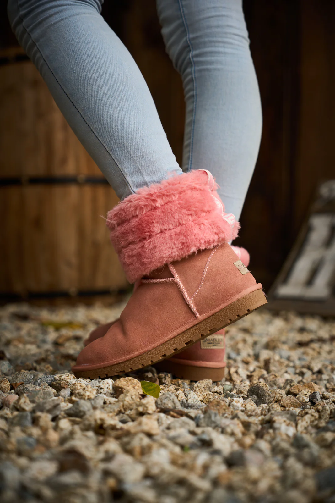 SMAIBULUN Ugg | Adelene Sherpa Woolen Boots - Pink - Image 5