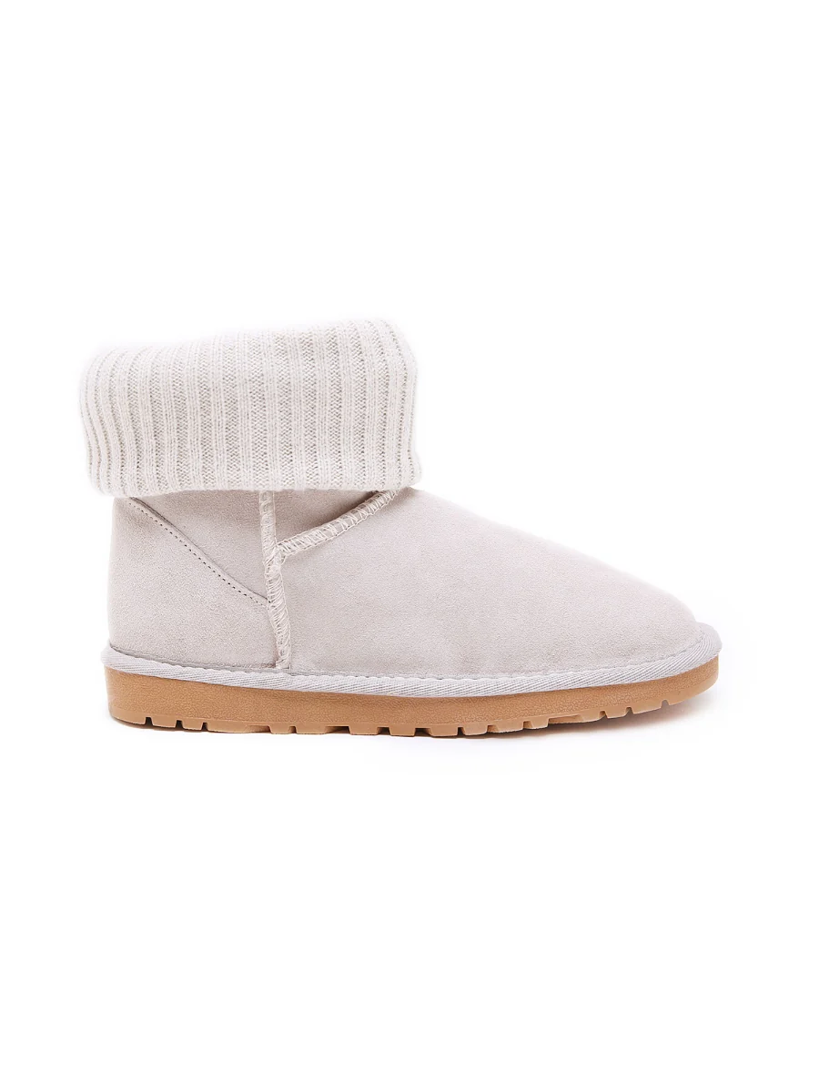 SMAIBULUN Ugg | Ankle Knit Stocking Mini Boots - Lavender - Image 14