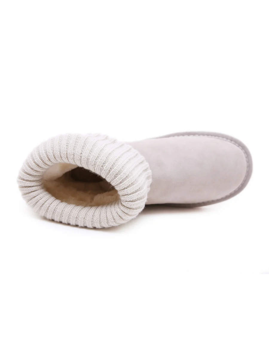 SMAIBULUN Ugg | Ankle Knit Stocking Mini Boots - Lavender - Image 15
