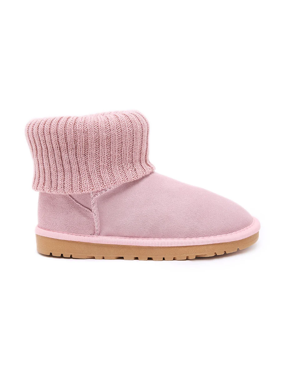 SMAIBULUN Ugg | Ankle Knit Stocking Mini Boots - Lavender - Image 18