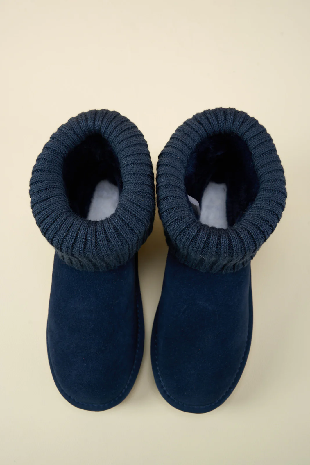 SMAIBULUN Ugg | Ankle Knit Stocking Mini Boots - Navy - Image 12