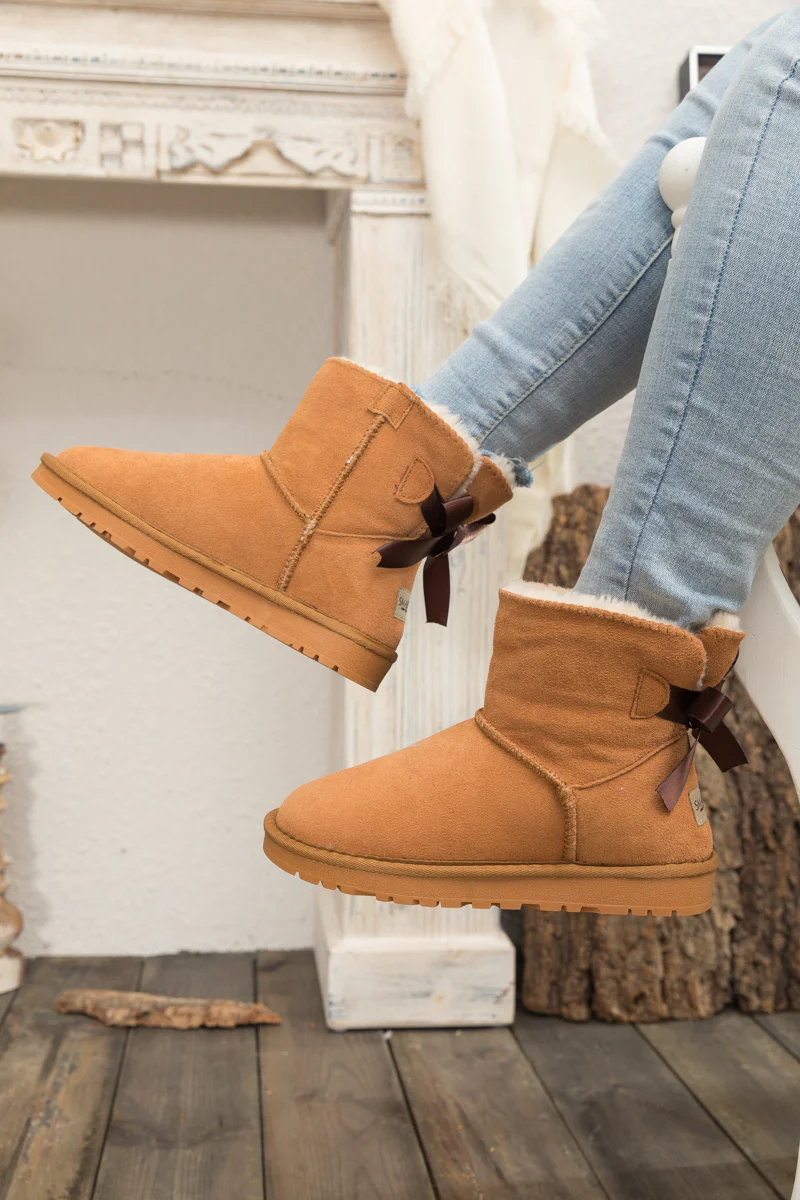 SMAIBULUN Ugg | Bailey Bow Ugg Mini Boots - Chestnut - Image 11