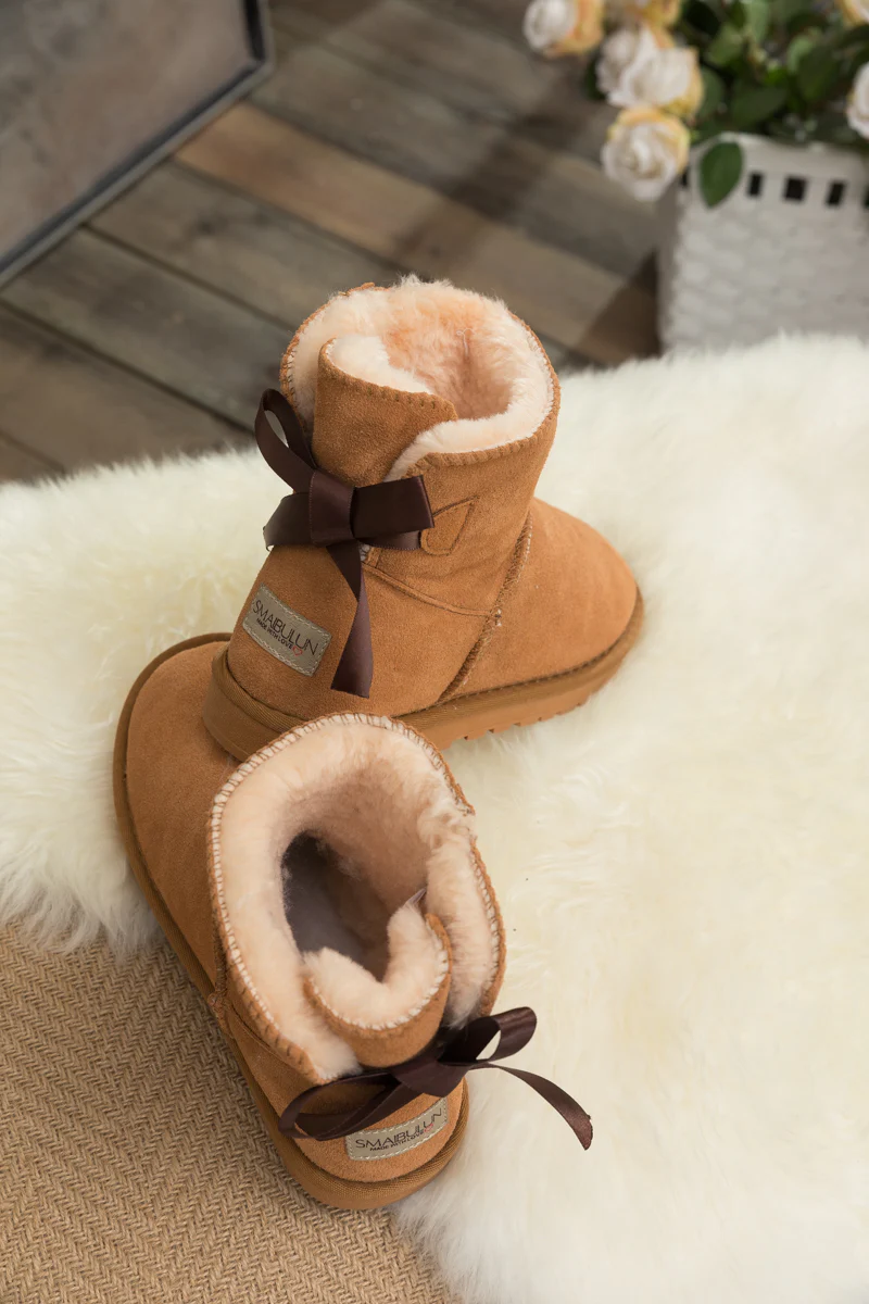 SMAIBULUN Ugg | Bailey Bow Ugg Mini Boots - Chestnut - Image 4