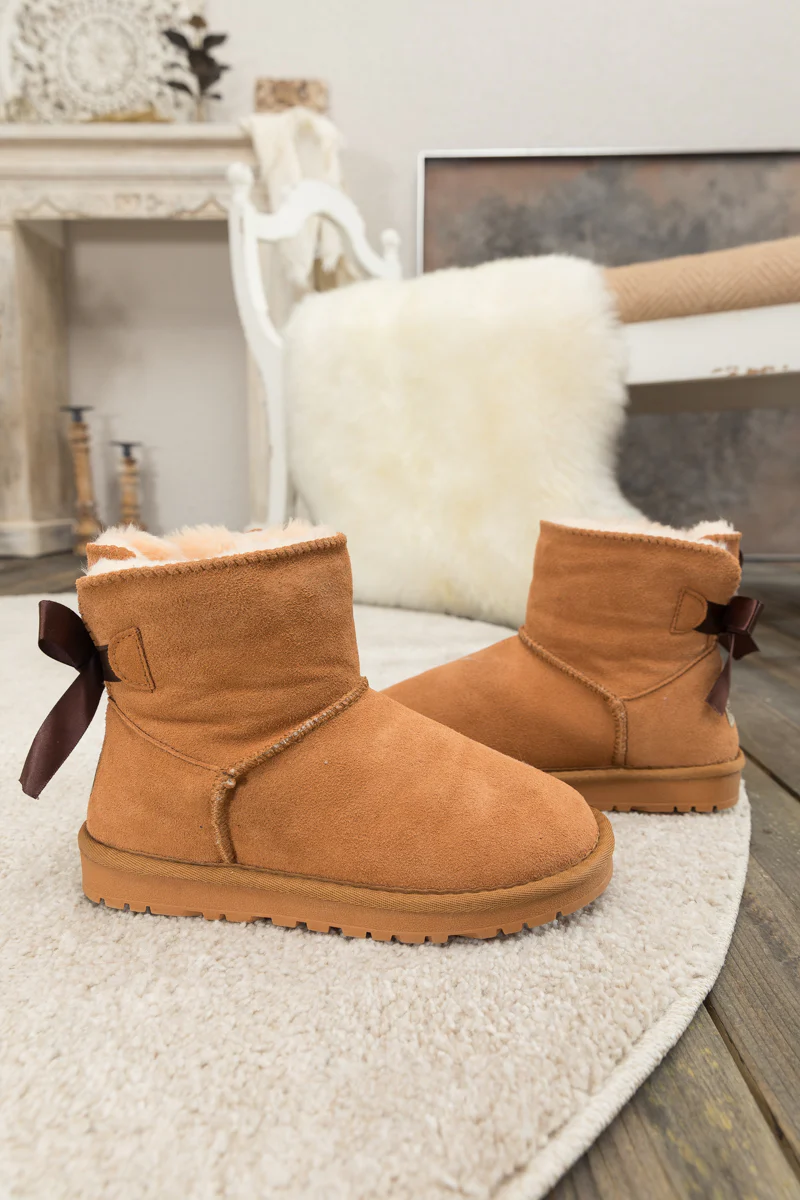 SMAIBULUN Ugg | Bailey Bow Ugg Mini Boots - Chestnut - Image 5