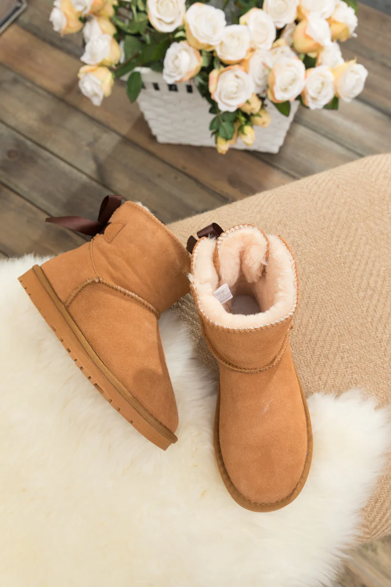 SMAIBULUN Ugg | Bailey Bow Ugg Mini Boots - Chestnut - Image 6