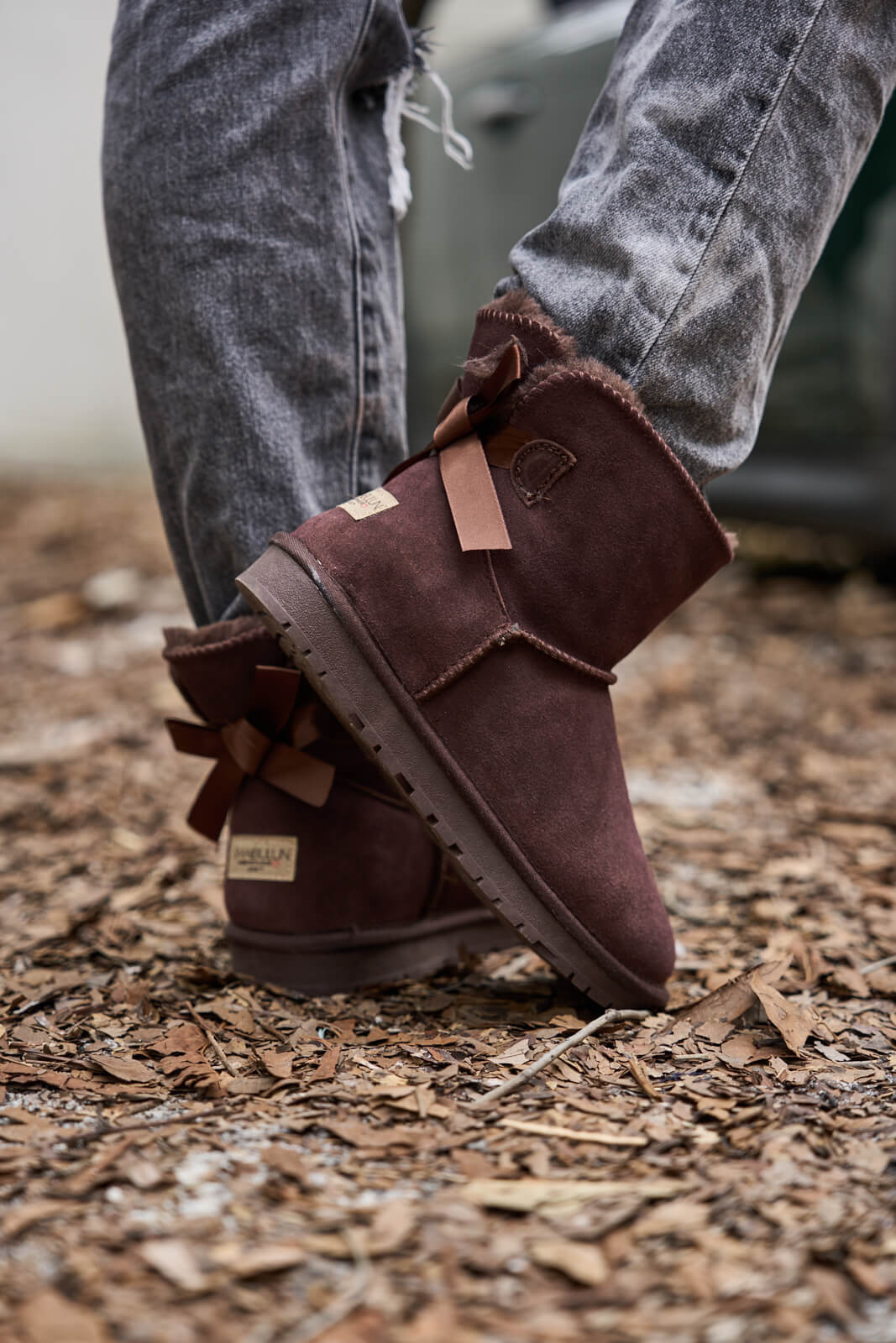 SMAIBULUN Ugg | Bailey Bow Ugg Mini Boots - Chocolate - Image 7