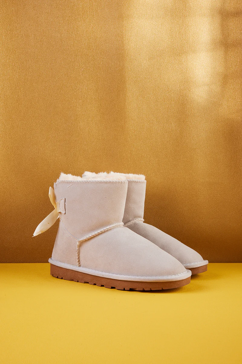 SMAIBULUN Ugg | Bailey Bow Ugg Mini Boots - Cream - Image 10