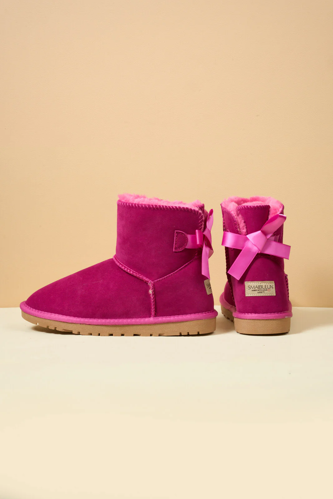 SMAIBULUN Ugg | Bailey Bow Ugg Mini Boots - Fuchsia - Image 13