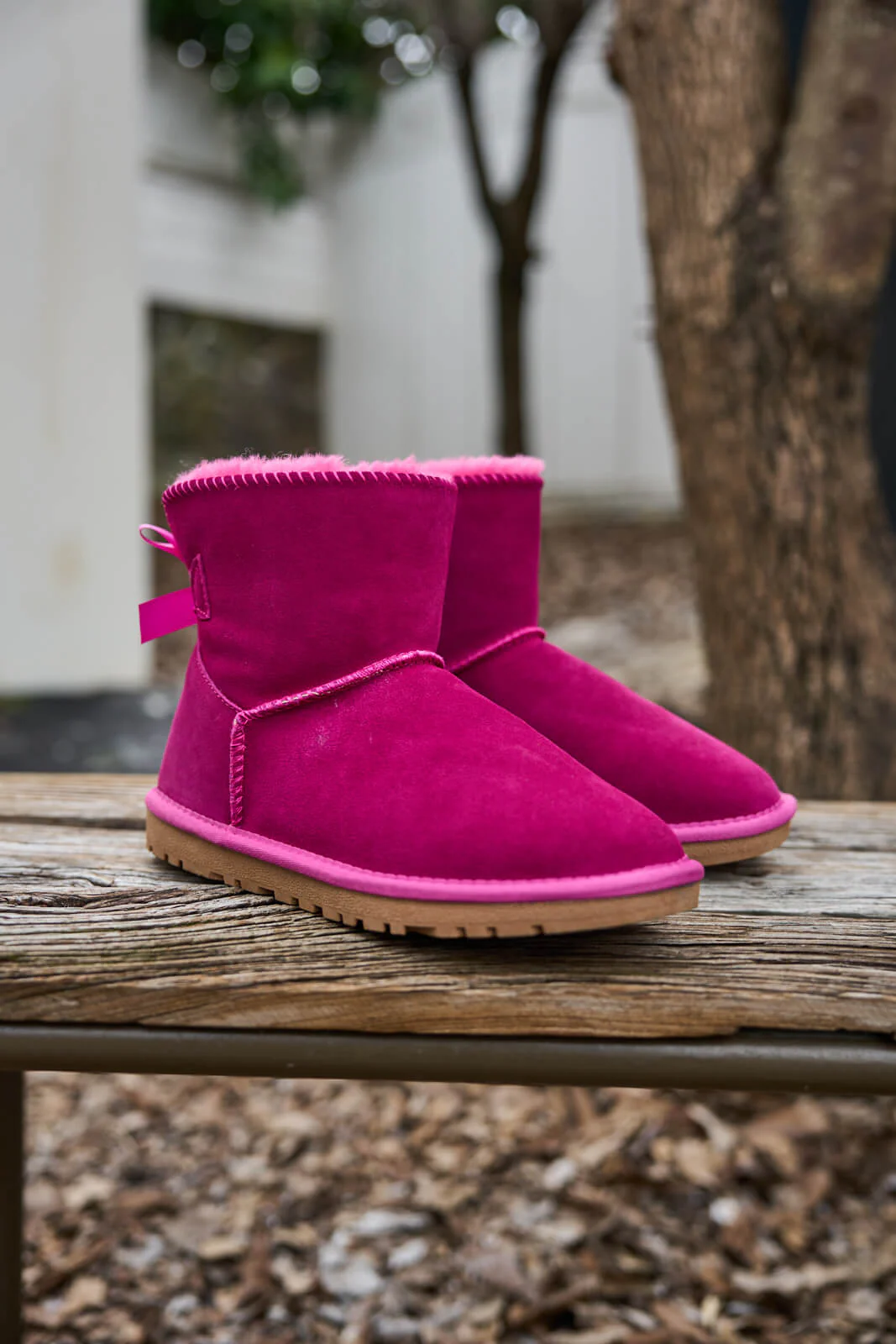 SMAIBULUN Ugg | Bailey Bow Ugg Mini Boots - Fuchsia - Image 9