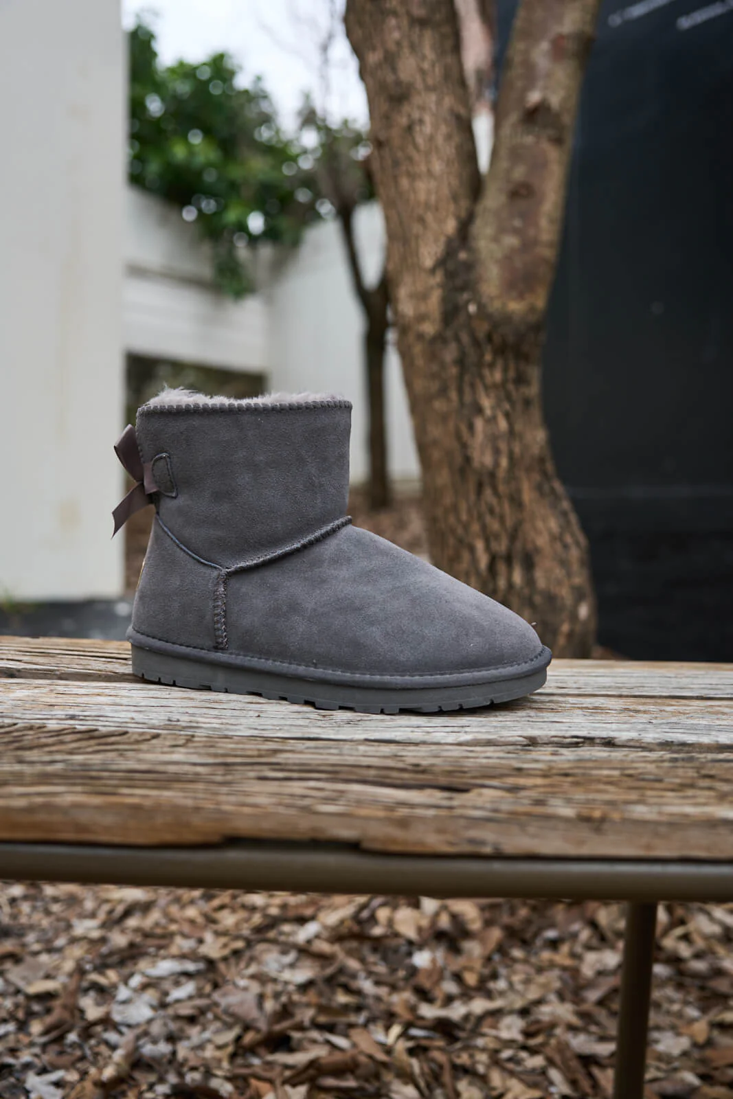 SMAIBULUN Ugg | Bailey Bow Ugg Mini Boots - Grey - Image 10