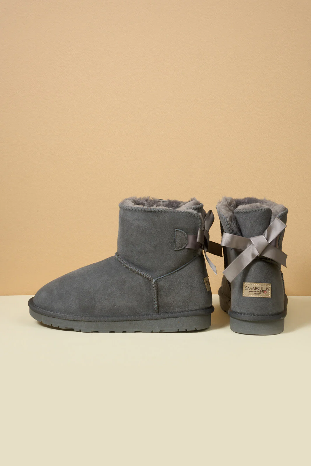 SMAIBULUN Ugg | Bailey Bow Ugg Mini Boots - Grey - Image 13
