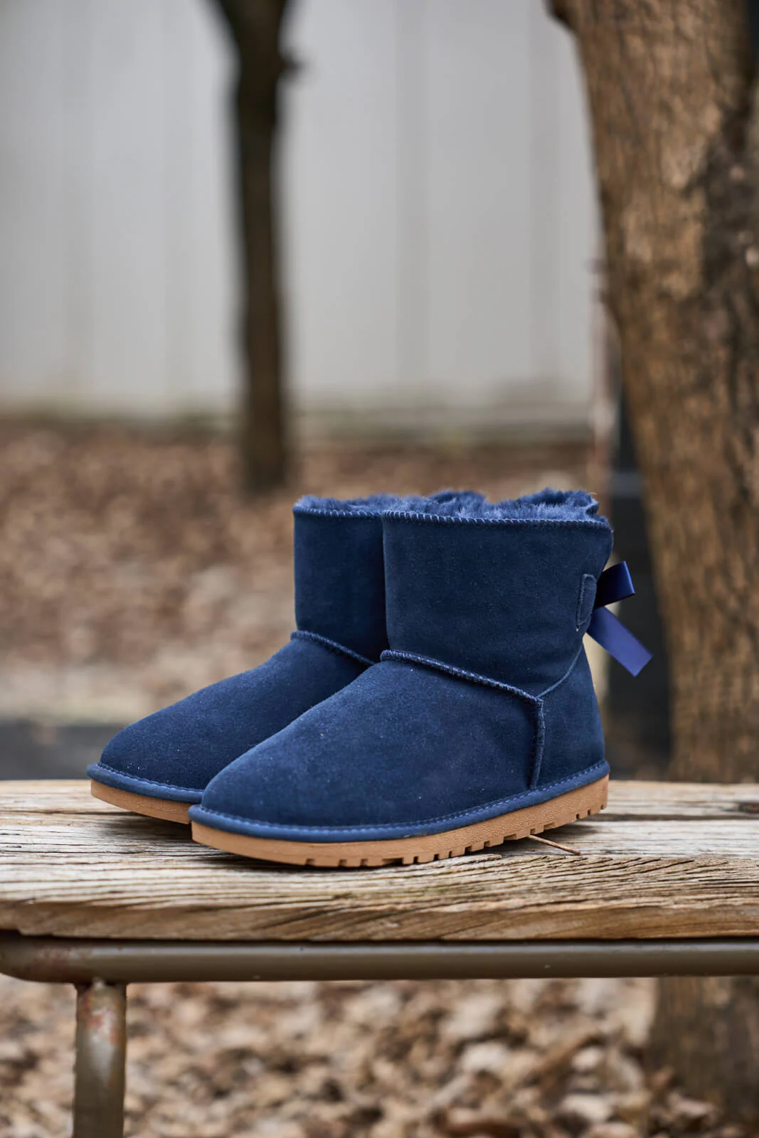 SMAIBULUN Ugg | Bailey Bow Ugg Mini Boots - Navy - Image 9
