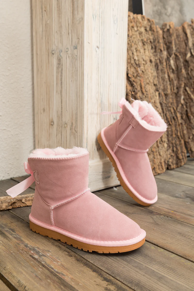 SMAIBULUN Ugg | Bailey Bow Ugg Mini Boots - Pink - Image 10