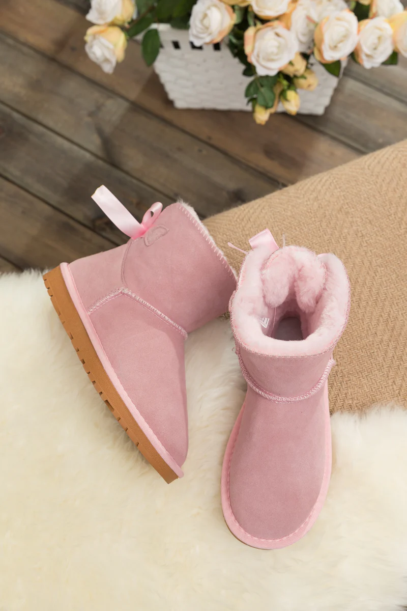 SMAIBULUN Ugg | Bailey Bow Ugg Mini Boots - Pink - Image 8