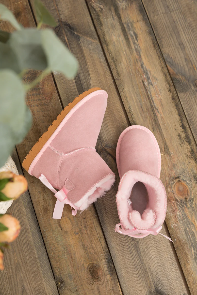 SMAIBULUN Ugg | Bailey Bow Ugg Mini Boots - Pink - Image 9