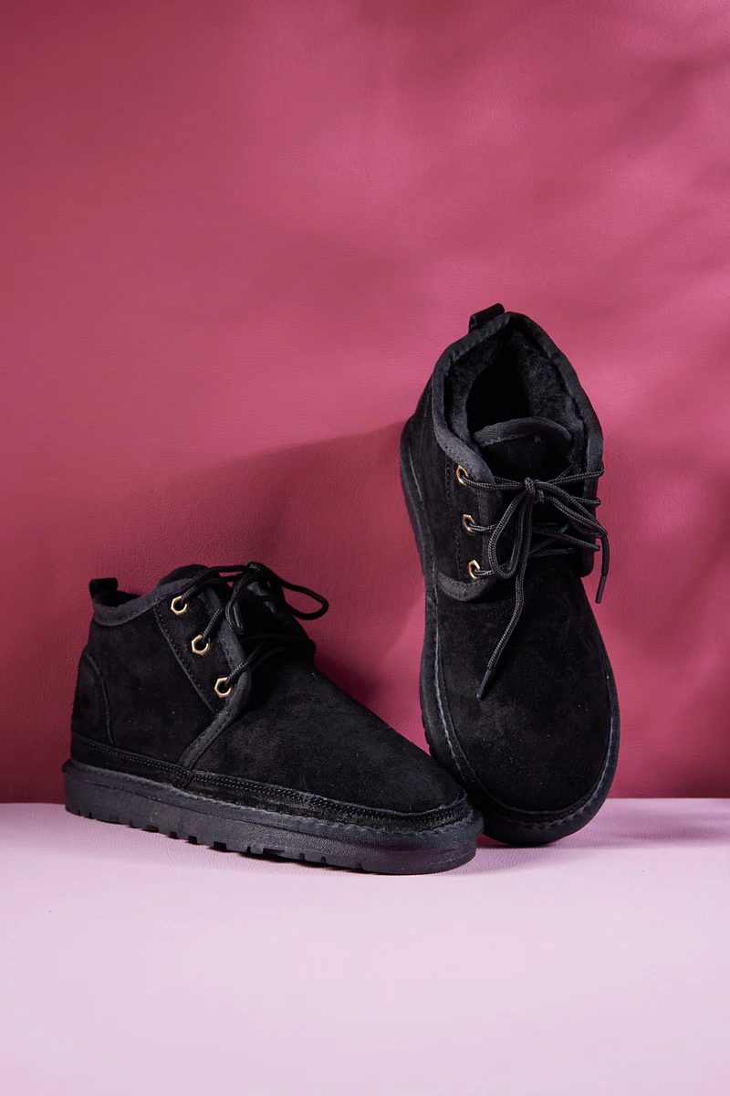 Smaibulun Ugg | Bellman Wool Lined Lace-Up Boots - Black - Image 10
