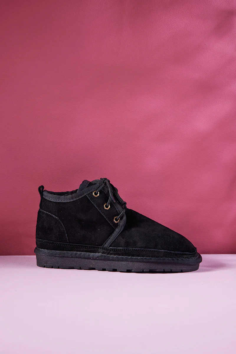 Smaibulun Ugg | Bellman Wool Lined Lace-Up Boots - Black - Image 11