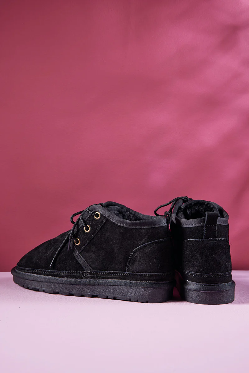 Smaibulun Ugg | Bellman Wool Lined Lace-Up Boots - Black - Image 12