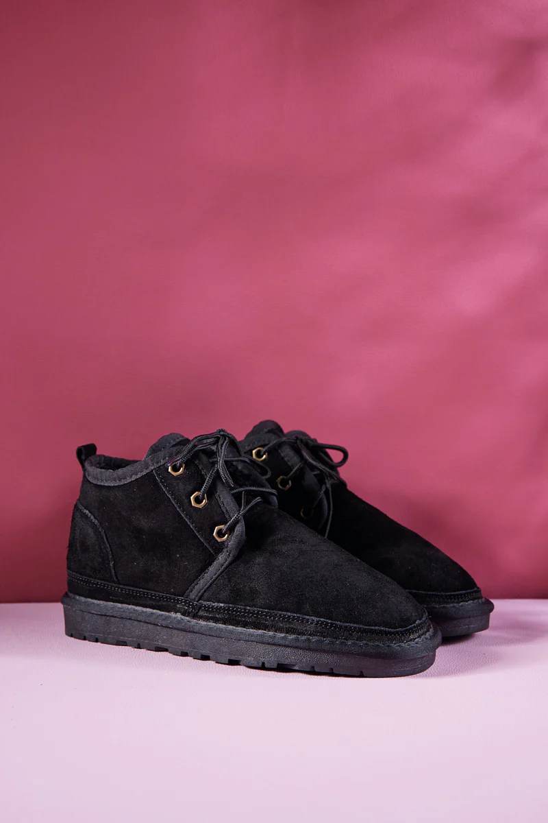 Smaibulun Ugg | Bellman Wool Lined Lace-Up Boots - Black - Image 9