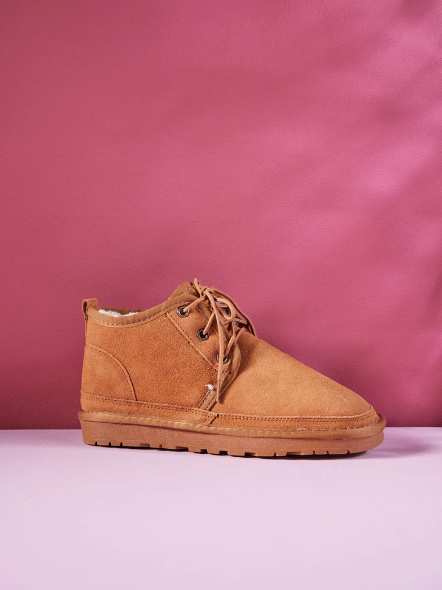 Smaibulun Ugg | Bellman Wool Lined Lace-Up Boots - Chestnut - Image 3