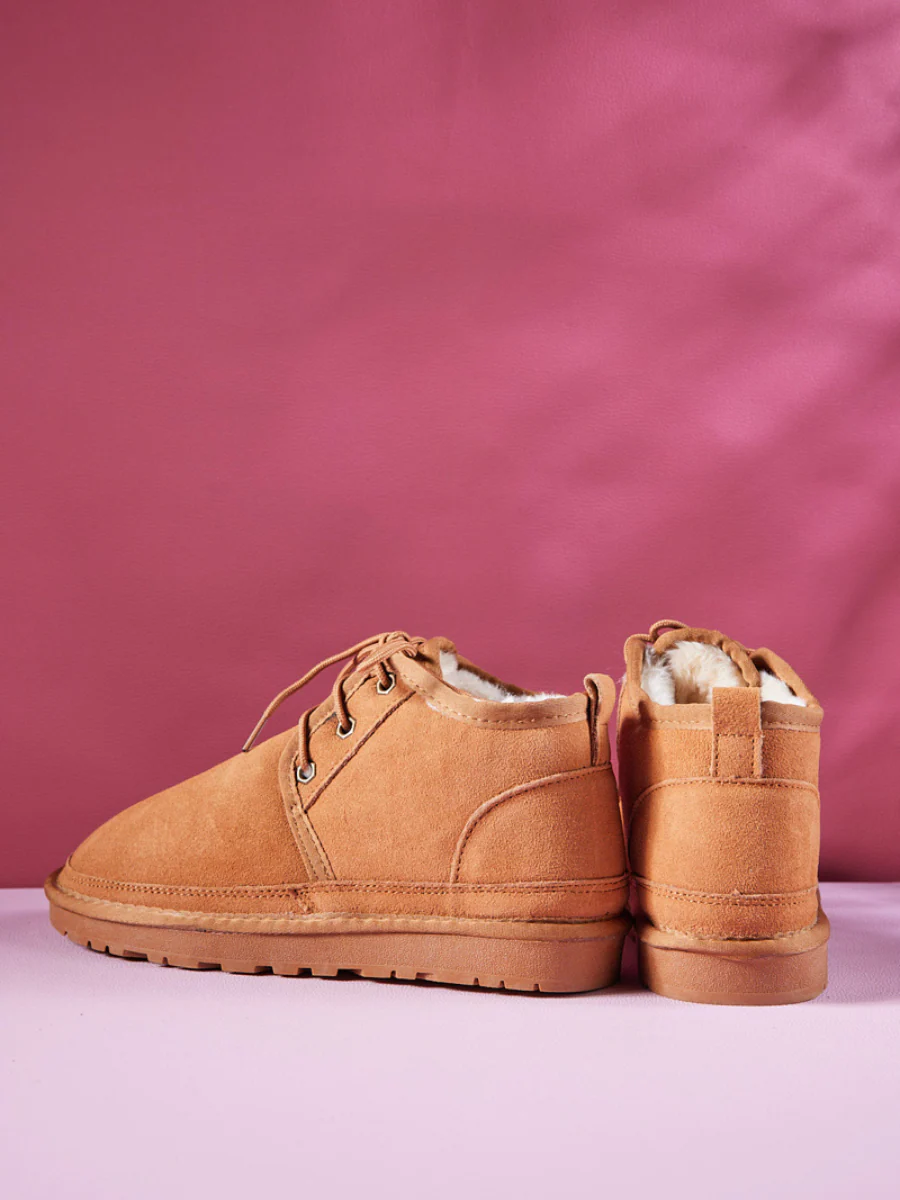 Smaibulun Ugg | Bellman Wool Lined Lace-Up Boots - Chestnut - Image 4