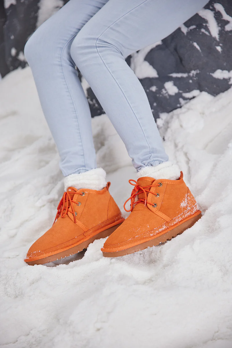 Smaibulun Ugg | Bellman Wool Lined Lace-Up Boots - Orange - Image 3