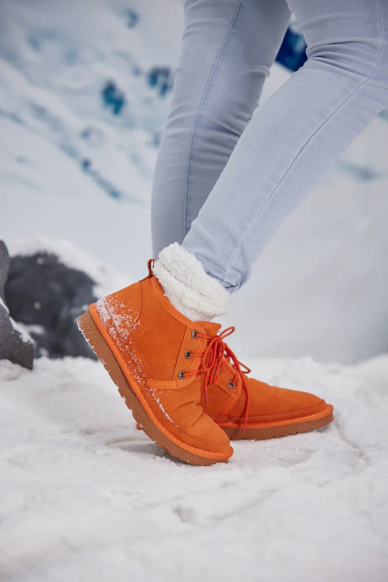 Smaibulun Ugg | Bellman Wool Lined Lace-Up Boots - Orange - Image 4