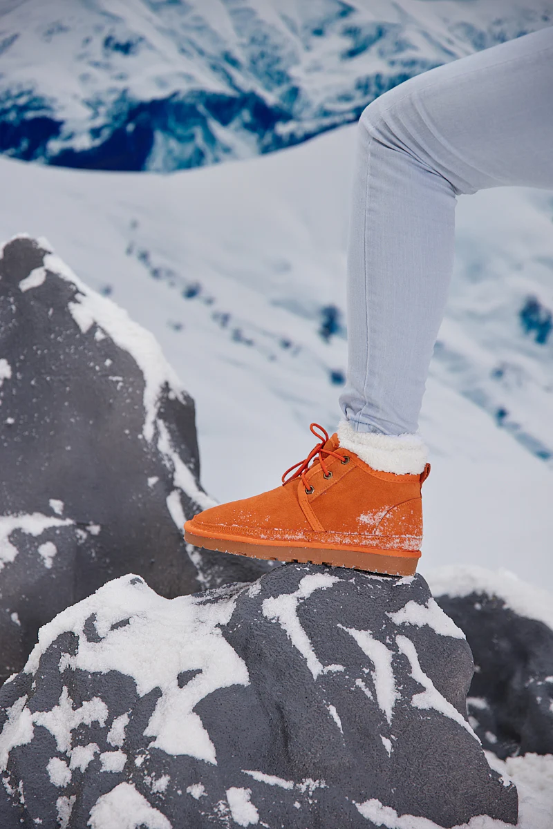 Smaibulun Ugg | Bellman Wool Lined Lace-Up Boots - Orange - Image 6