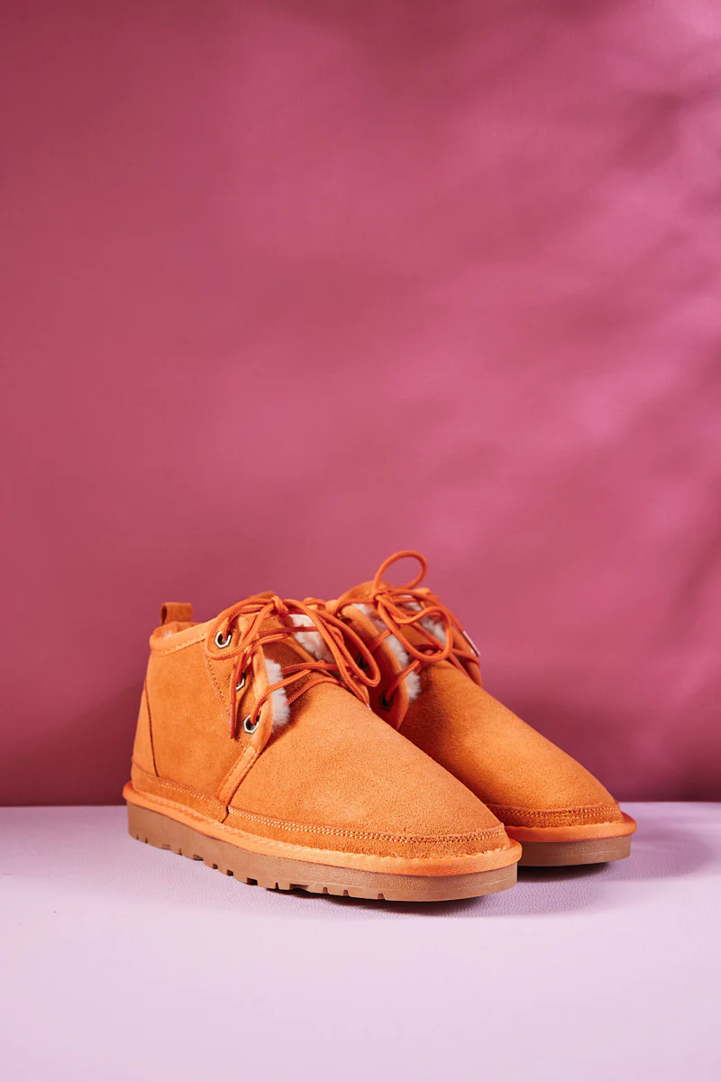 Smaibulun Ugg | Bellman Wool Lined Lace-Up Boots - Orange - Image 7