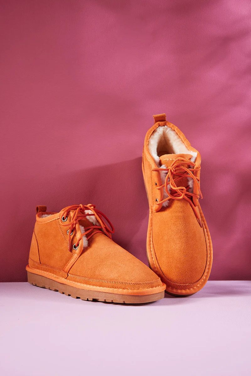 Smaibulun Ugg | Bellman Wool Lined Lace-Up Boots - Orange - Image 8
