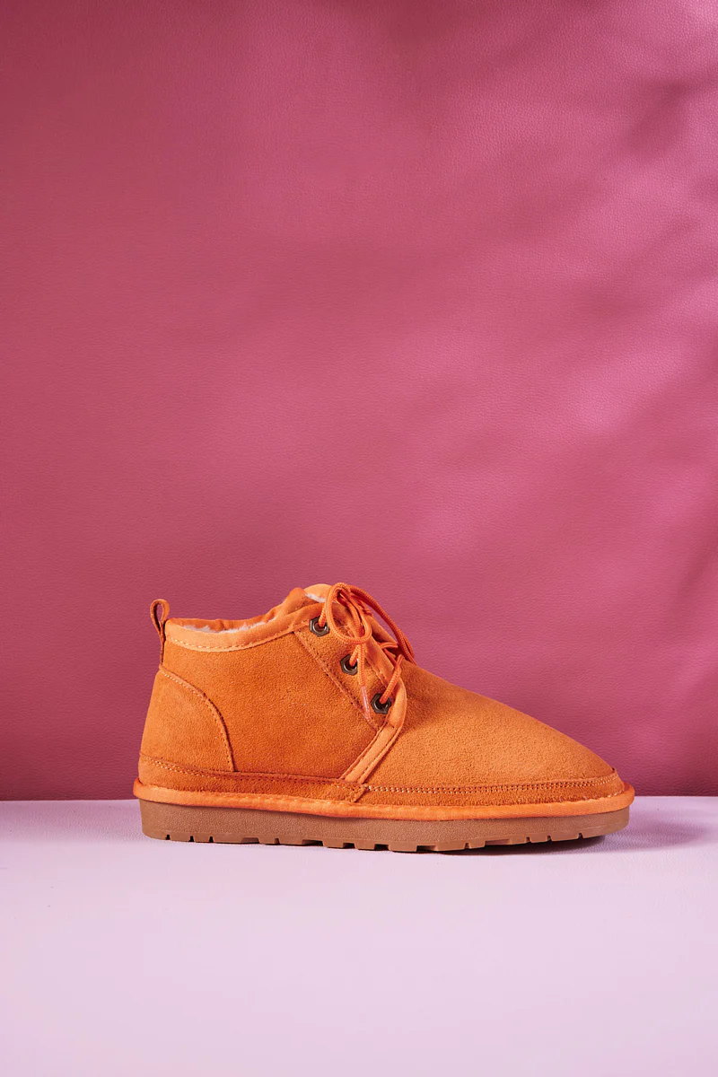 Smaibulun Ugg | Bellman Wool Lined Lace-Up Boots - Orange - Image 9