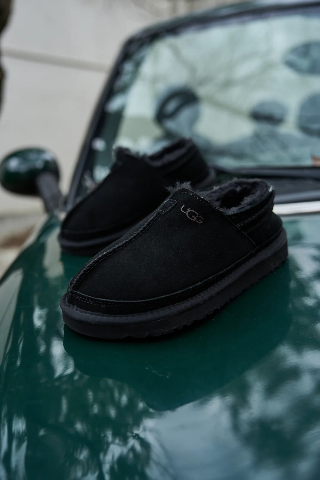 Smaibulun Ugg | Brisk Feels Wool Blend Slipper Boot - black - Image 7