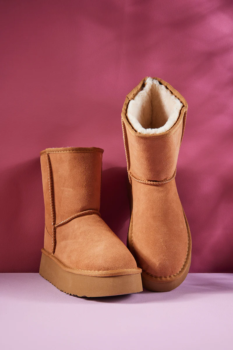Smaibulun Ugg | Cloud Nine Platform Mini Boots - Chestnut - Image 10