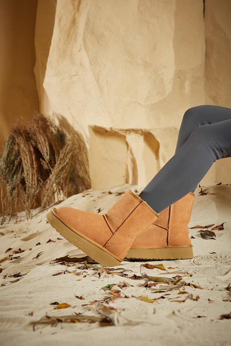 Smaibulun Ugg | Cloud Nine Platform Mini Boots - Chestnut - Image 5