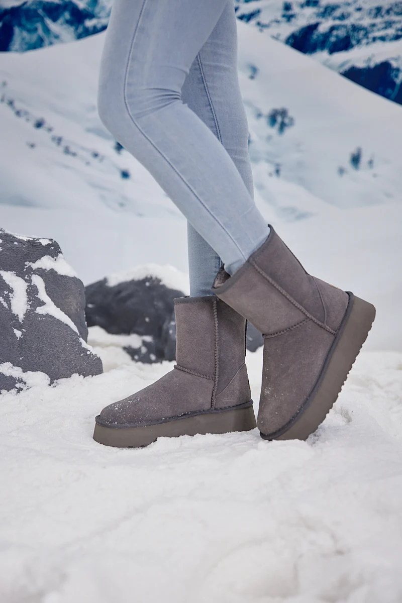 Smaibulun Ugg | Cloud Nine Platform Mini Boots - Grey - Image 10