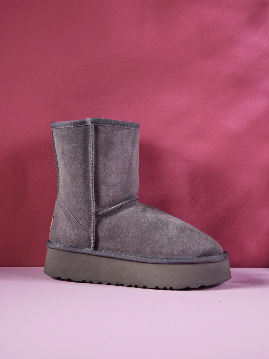 Smaibulun Ugg | Cloud Nine Platform Mini Boots - Grey - Image 3