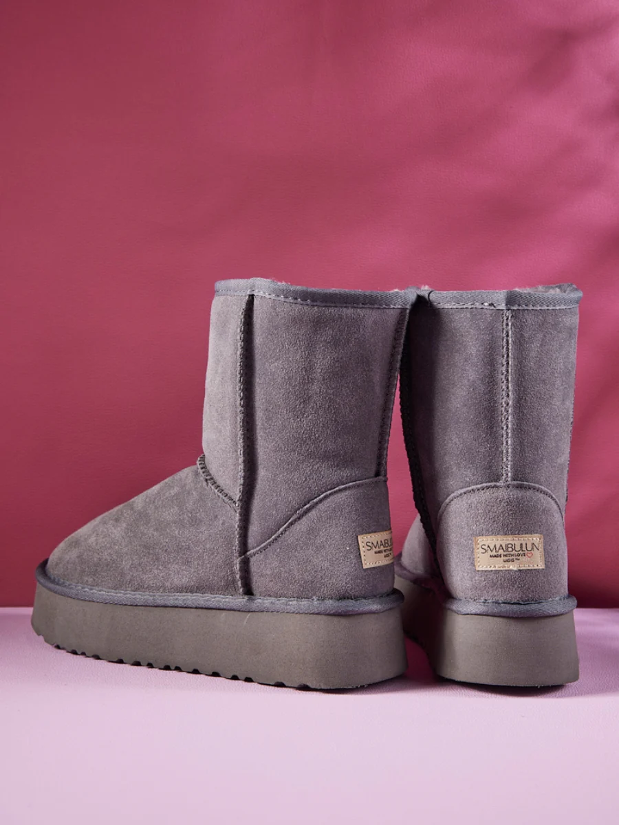 Smaibulun Ugg | Cloud Nine Platform Mini Boots - Grey - Image 4