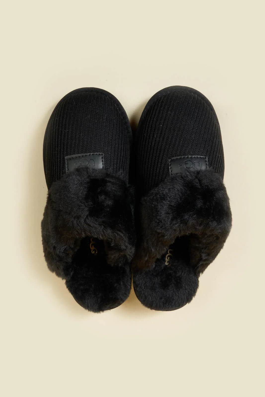 SMAIBULUN Ugg | Corduroy Knit Wool Blend Slipper - black - Image 14