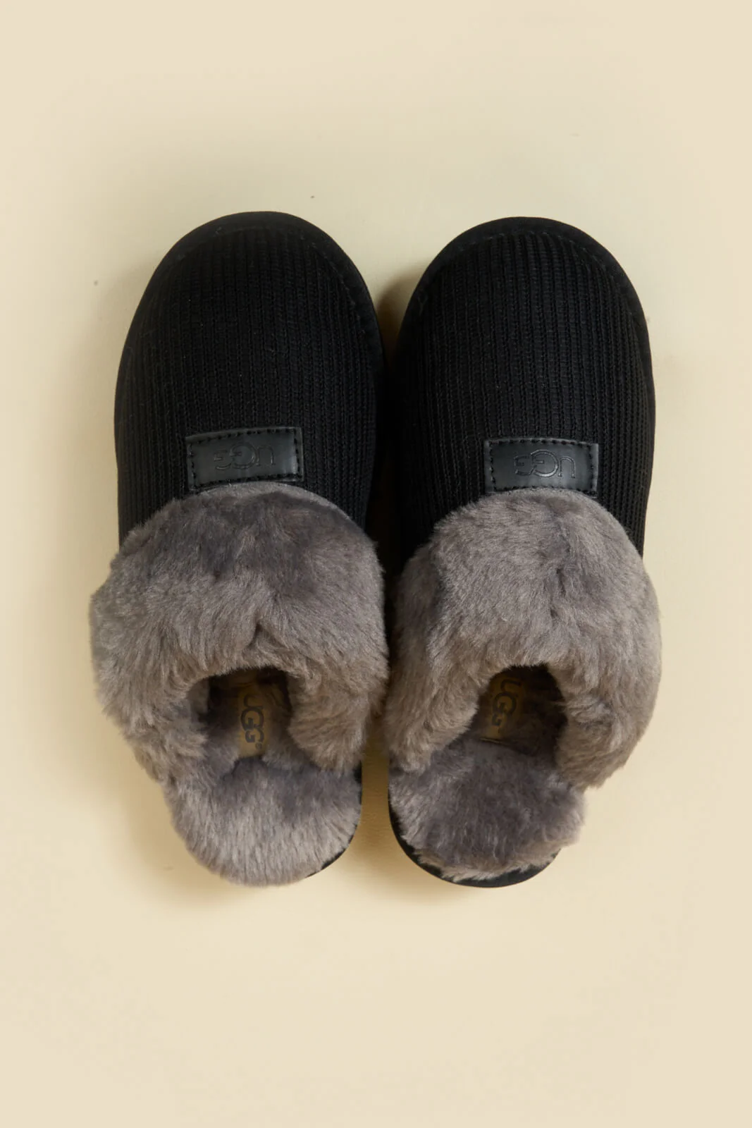 SMAIBULUN Ugg | Corduroy Knit Wool Blend Slipper - charcoal - Image 14