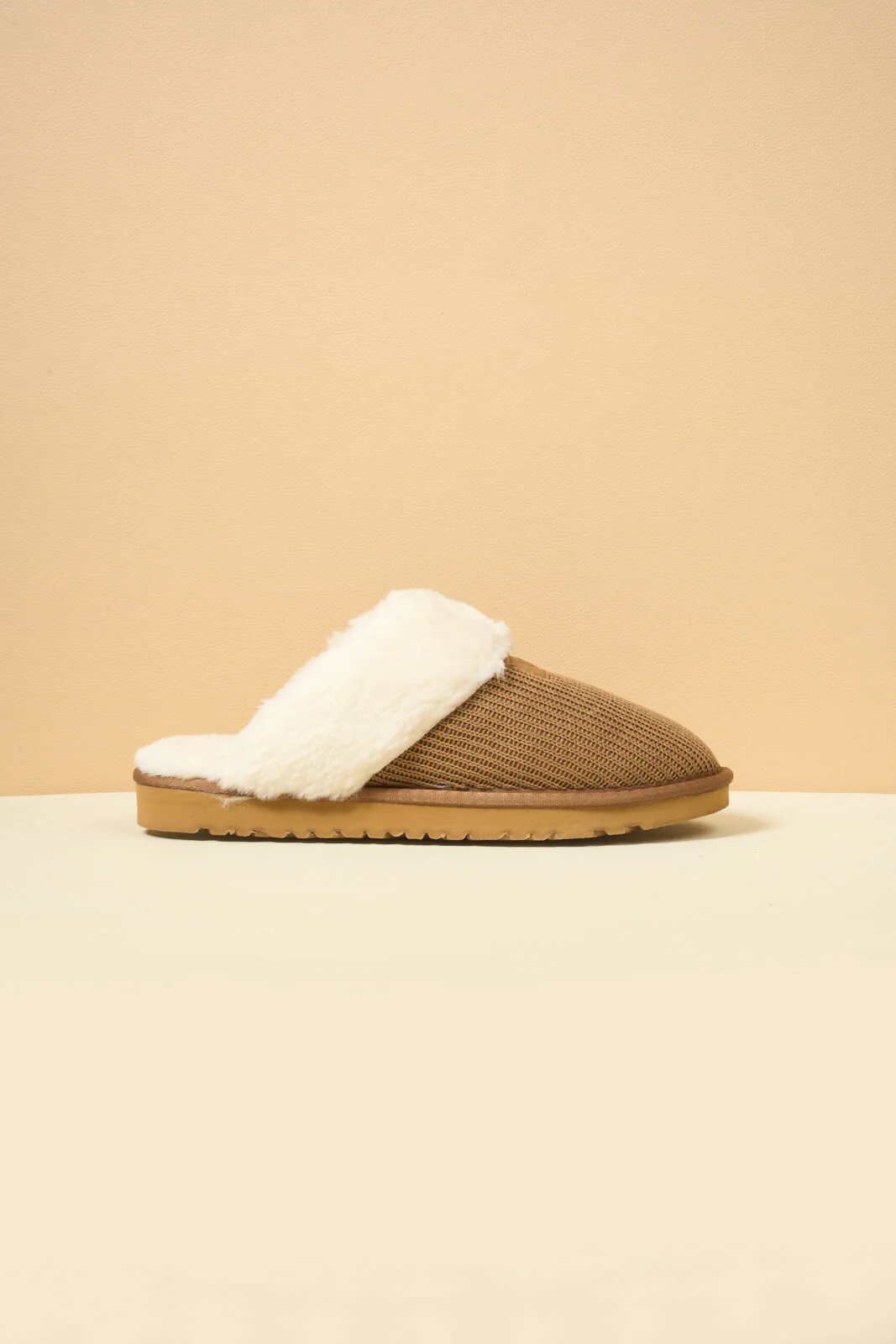 SMAIBULUN Ugg | Corduroy Knit Wool Blend Slipper - chestnut - Image 12