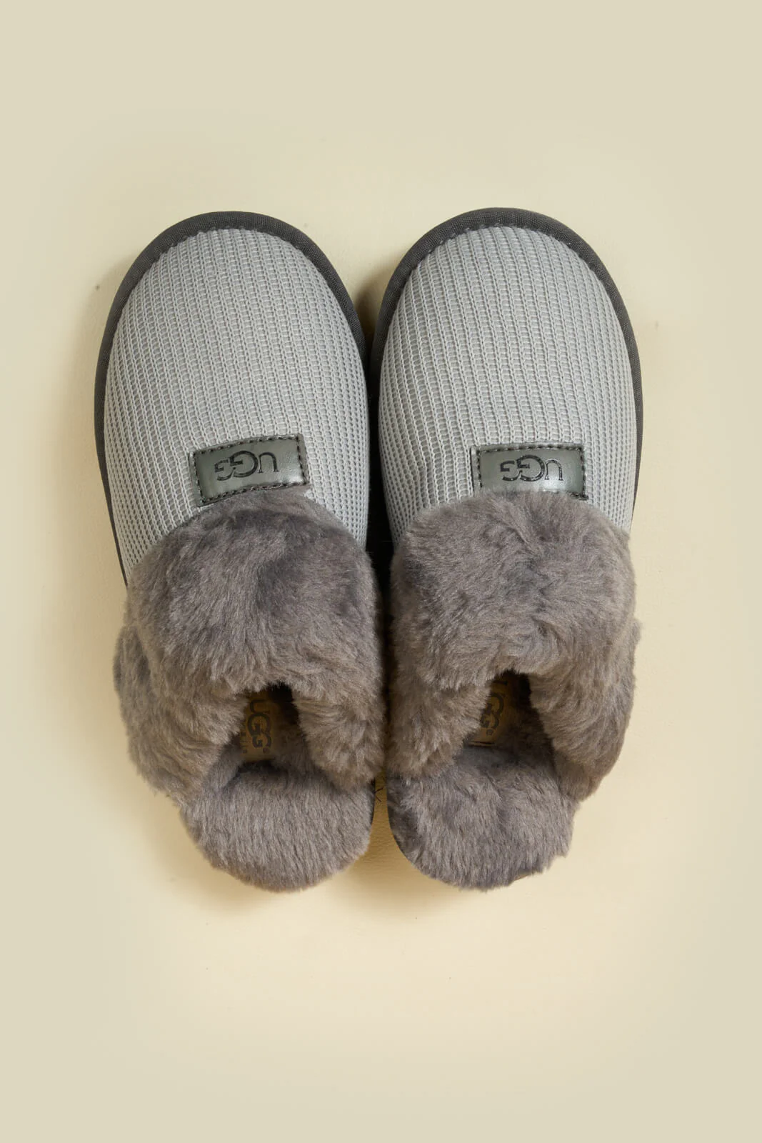 SMAIBULUN Ugg | Corduroy Knit Wool Blend Slipper - grey - Image 14
