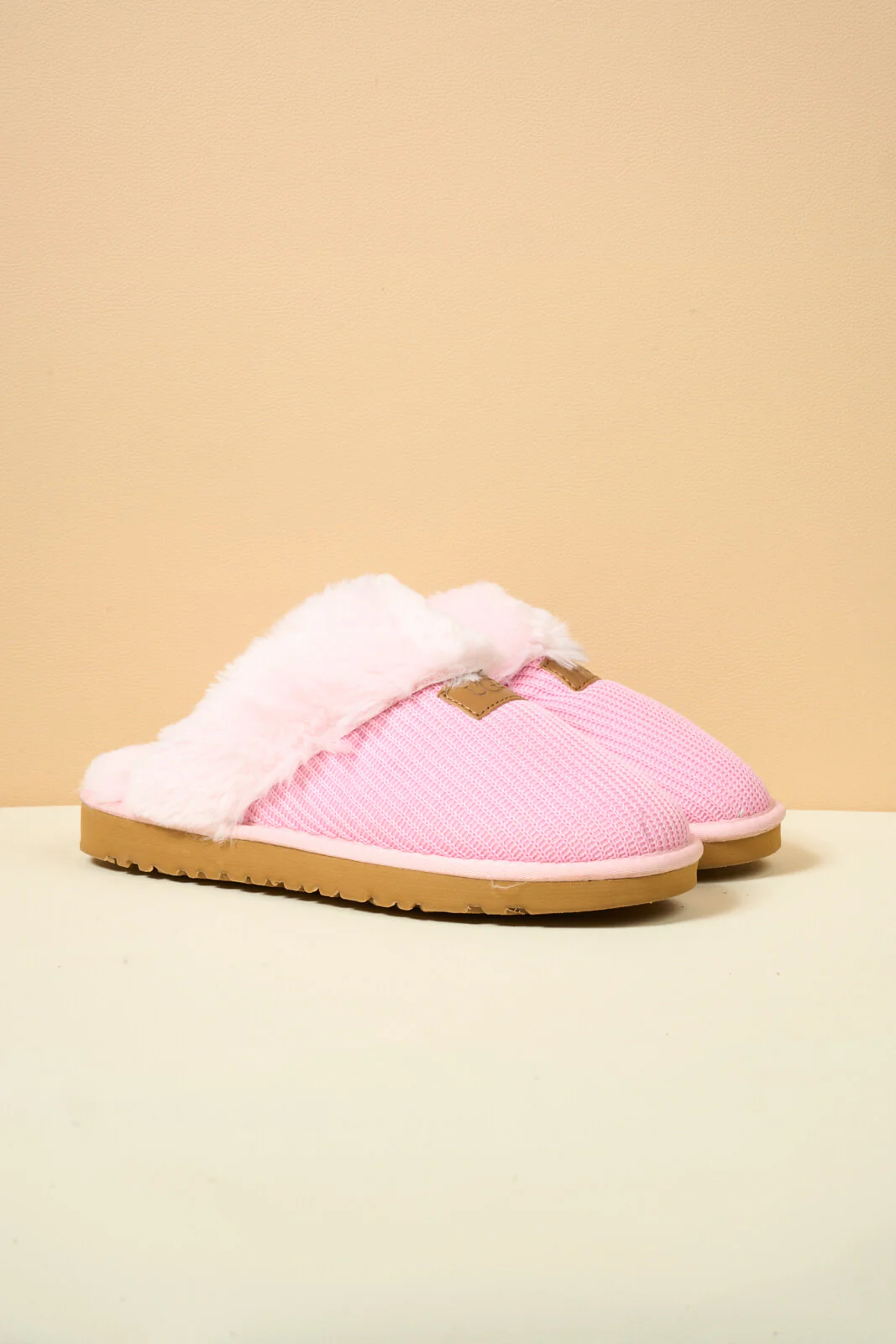SMAIBULUN Ugg | Corduroy Knit Wool Blend Slipper - pink - Image 10