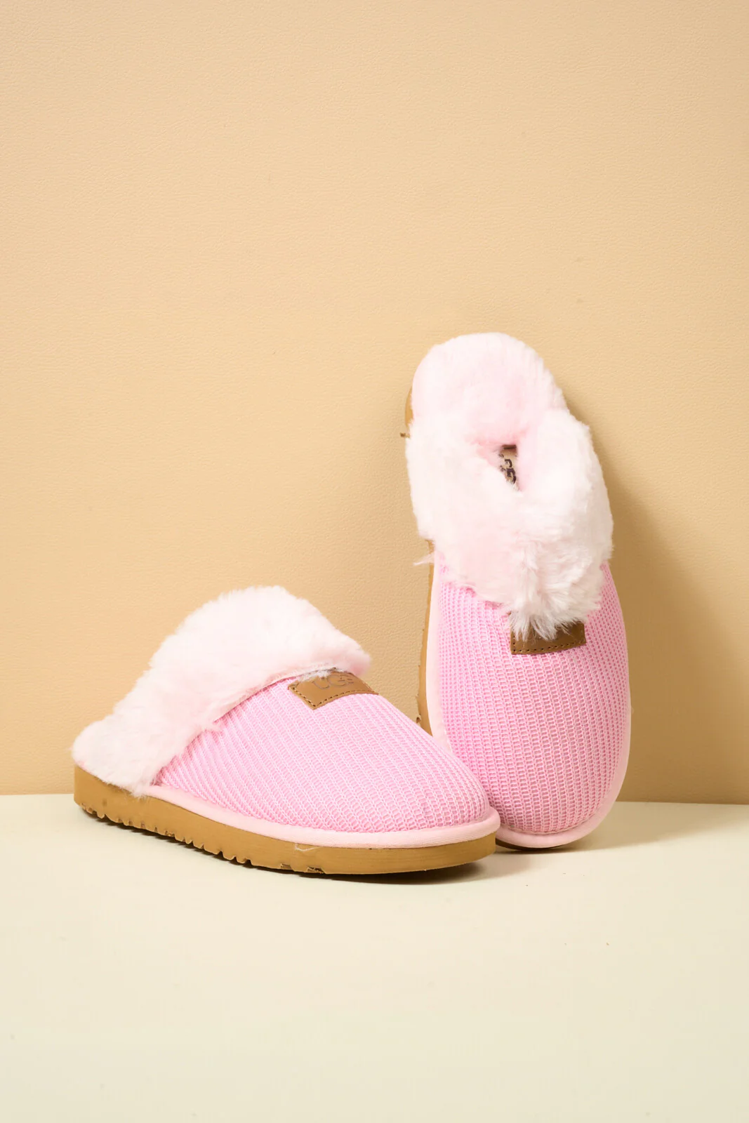 SMAIBULUN Ugg | Corduroy Knit Wool Blend Slipper - pink - Image 11