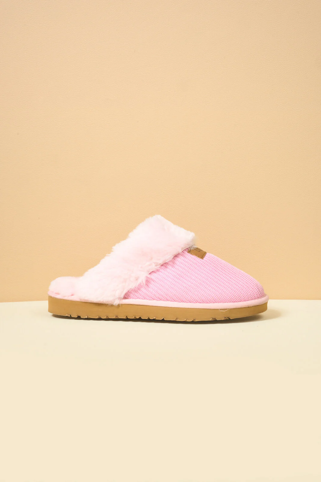SMAIBULUN Ugg | Corduroy Knit Wool Blend Slipper - pink - Image 12