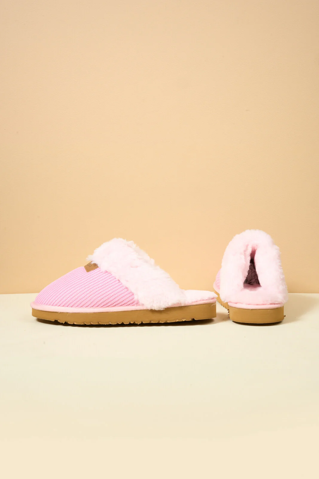 SMAIBULUN Ugg | Corduroy Knit Wool Blend Slipper - pink - Image 13