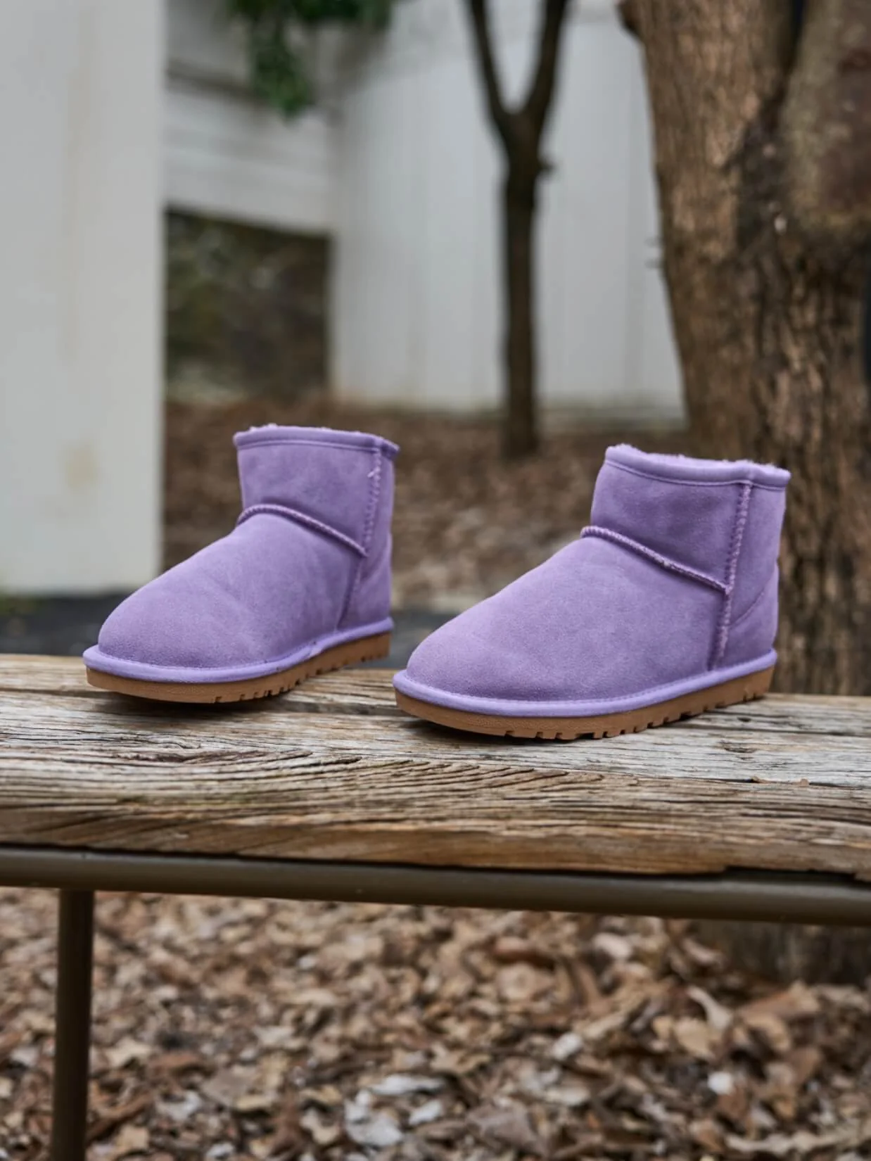SMAIBULUN Ugg | Faux Fur-Lined Classic Short Ugg Boots - lavender - Image 8