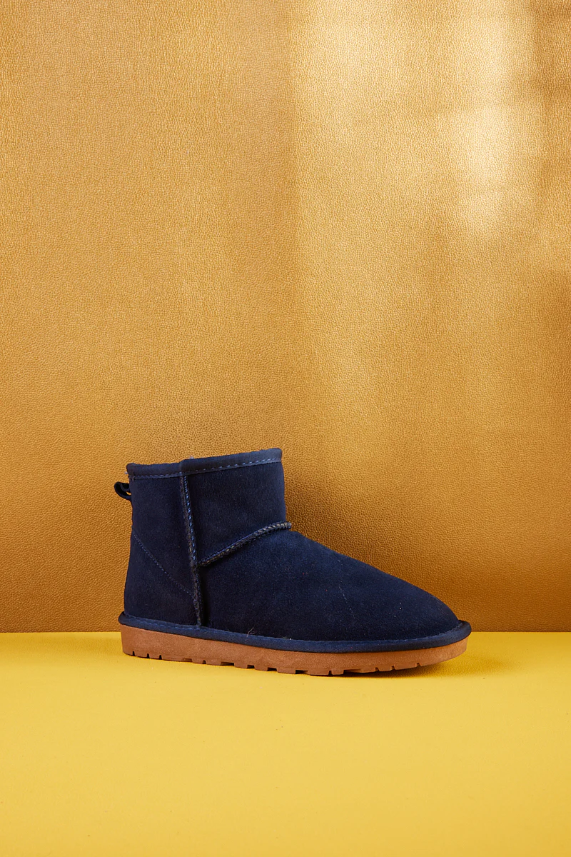 SMAIBULUN Ugg | Faux Fur-Lined Classic Short Ugg Boots - Navy - Image 11