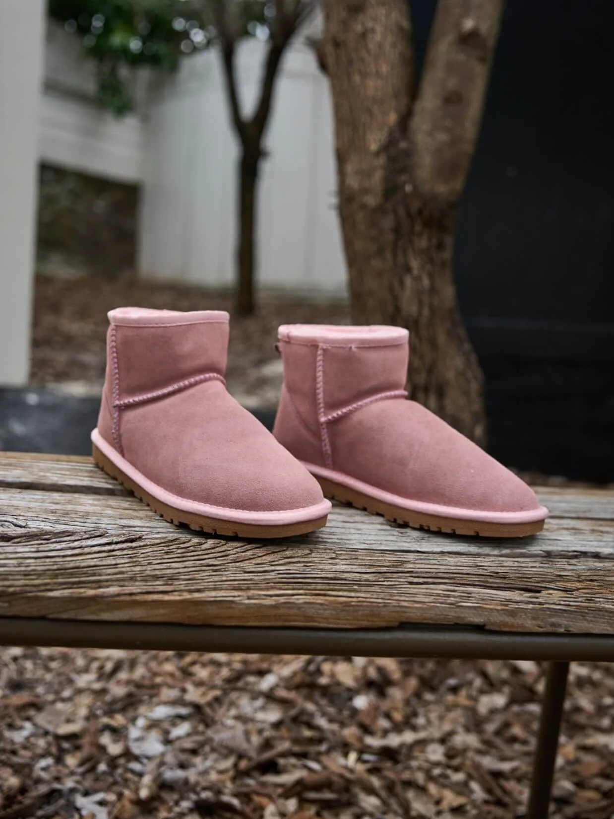 SMAIBULUN Ugg | Faux Fur-Lined Classic Short Ugg Boots - pink - Image 7