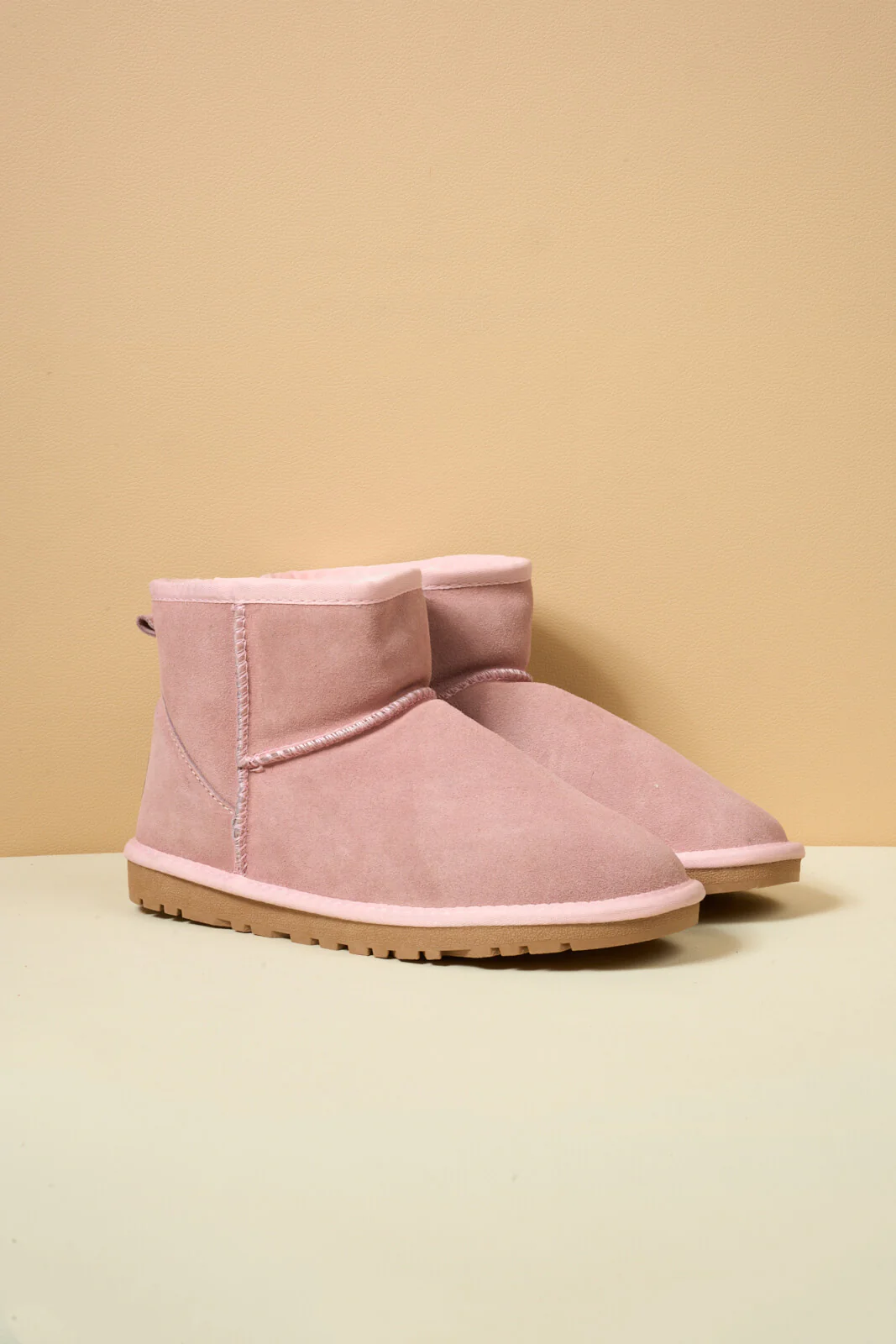 SMAIBULUN Ugg | Faux Fur-Lined Classic Short Ugg Boots - pink - Image 8