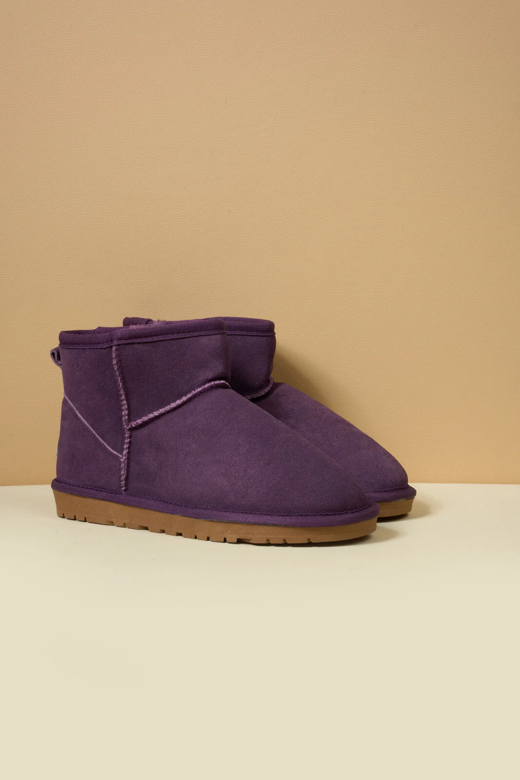 SMAIBULUN Ugg | Faux Fur-Lined Classic Short Ugg Boots - purple - Image 7